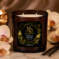 Maraboos Vanilla Orchid Luxury CandleMaraboos Vanilla Orchid Candle | Luxury Vanilla Floral Scented Candle | Coconut Soy Wax | Elegant Two Wick Candle | Premium Home Décor Gift