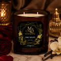 Maraboos One Night Luxury Candle – Product ListingMaraboos One Night Candle | Luxury Romantic Scented Candle | Coconut Soy Wax | Elegant Two Wick Candle | Premium Home Fragrance Gift
